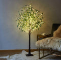 LITBLOOM Lighted Olive Tree 4FT 160 Fairy Lights, Faux Plant Tree with Lights for Indoor Outdoor Home Wedding Party Room Decoration