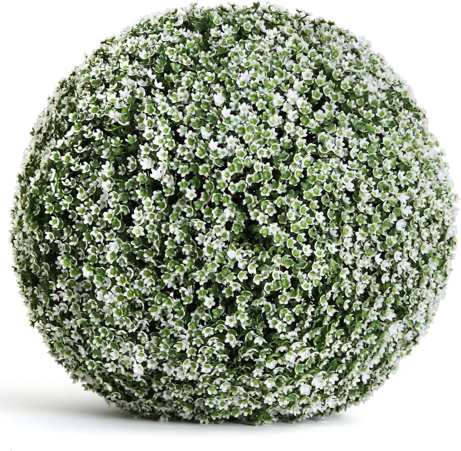 3rd Street Inn Topiary Ball - Artificial Topiary Plant - Wedding Decor - Indoor/Outdoor Artificial Plant Ball - Topiary Tree Substitute (Baby's Breath, 21" XXL (2-Pack))