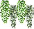 Der Rose 4 Pack Fake Plants Hanging Faux Potted Ivy Vine Artificial Mandala Plants for Room Bathroom Wall Shelf Decor Indoor