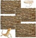 kathson 4PCS Cork Tile Background Bark 11.8”Lx7.9”W Reptile Tank Background Terrarium Backdrop Wall Decor Natural Reptile Climbing Mat for Spider Gecko Lizard Chameleon Bearded Dragon Turtle Snake