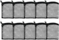AQUANEAT 10pcs Aquarium Filter Media Bags, Fish Tank Coarse Mesh Bags with Plastic Zipper for Activated Carbon (3" x 4")
