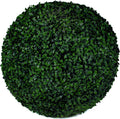 3rd Street Inn Boxwood Topiary Ball - 19" Artificial Topiary Plant - Wedding Decor - Indoor/Outdoor Artificial Plant Ball - Topiary Tree Substitute (2, Boxwood)