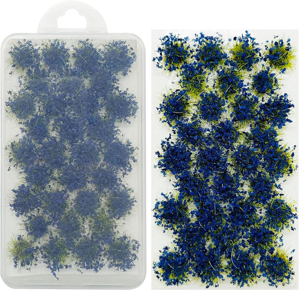 Woohome WoohomeArtificial Grass Clusters Simulation Flower Cluster Decoration Flower Cluster Vegetation Groups Mini Plant Tuft Railway Model Cluste for DIY Model Train Landscape Railroad Scenery