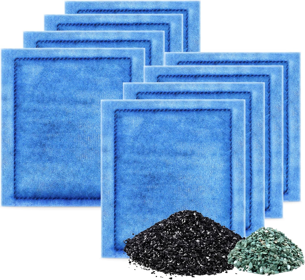 Aquarium 8 Pack Rite-Size C Filter Cartridges with Zeolite, Compatible with Penguin PRO Power Filters 275/375, Power Filters 200/350