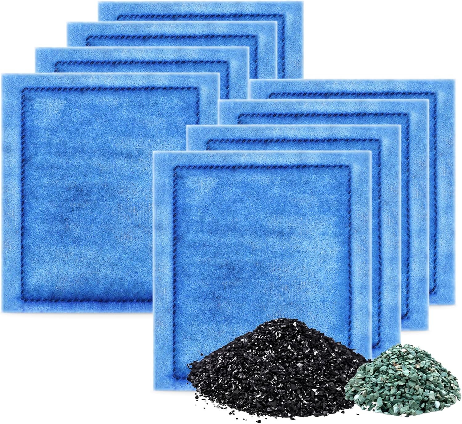 Aquarium 8 Pack Rite-Size C Filter Cartridges with Zeolite, Compatible with Penguin PRO Power Filters 275/375, Power Filters 200/350