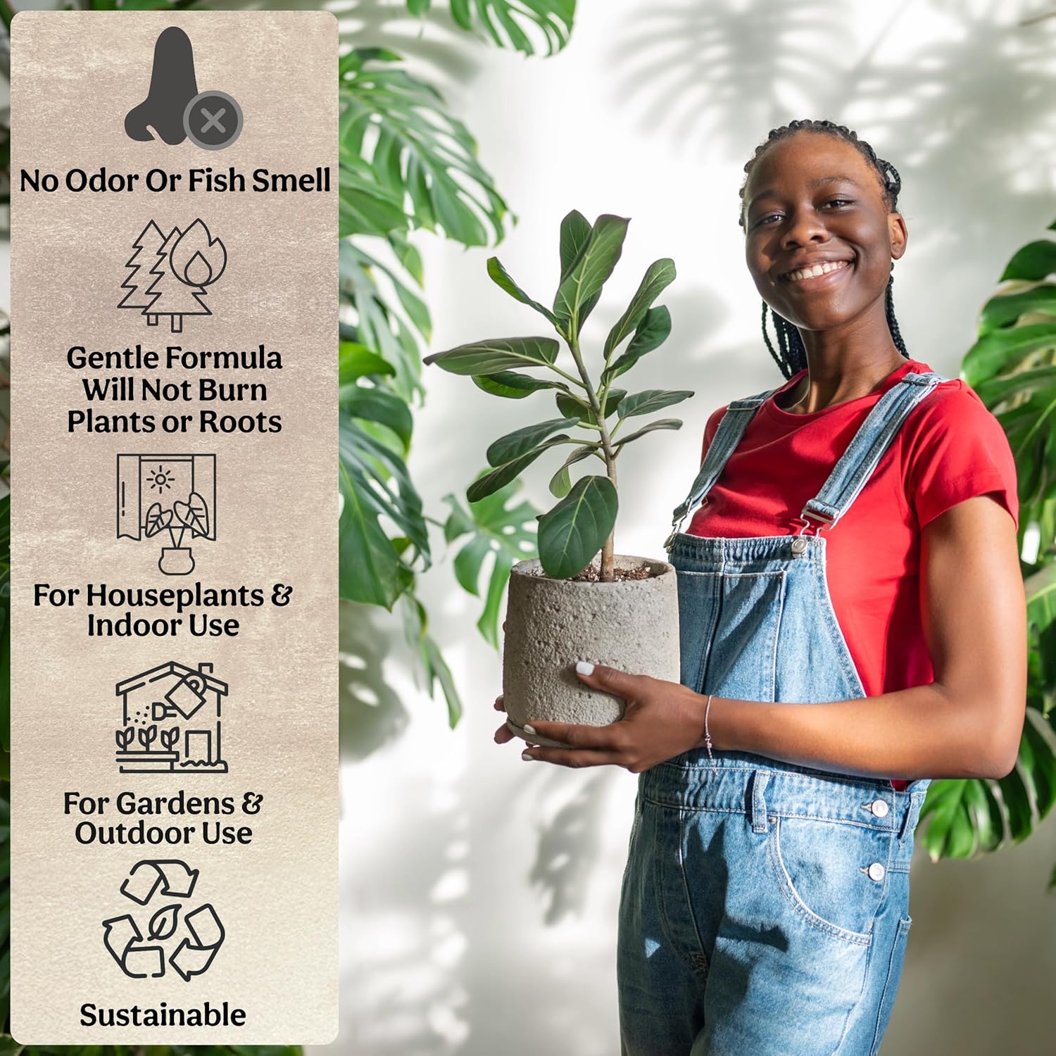 All-in-One Complete Organic Plant Food, Indoor Plant Fertilizer, for Houseplants, Organic Fertilizer for Vegetable Gardens, 11 Formulated Single Servings Feeds 22 gal Fast and Slow Release