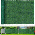 Artificial Boxwood Roll Panels,71"x 126"(62 sq.ft) UV-Anti Faux Ivy Leaves Privacy Fence Screen Grass Wall Roll Panels for Indoor Home Decor and Outdoor Garden Backyard