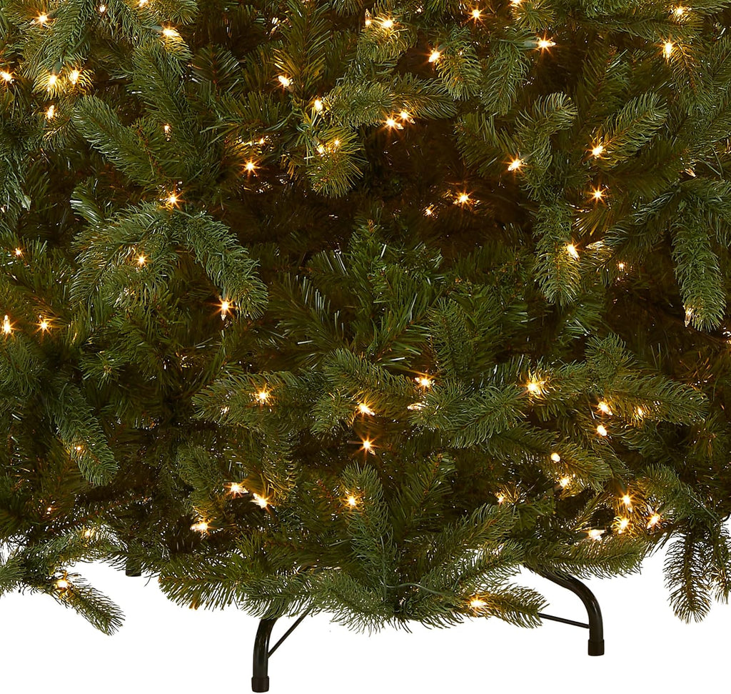 National Tree Company 7 ft Pre-Lit Downswept Douglas Fir Artificial Christmas Tree, 700 Clear Lights, 1,539 Tips, Includes Stand, Green