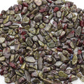 Cherry Tree Collection 1/2 Pound Polished Tumbled Gemstone Chips, Pebbles, Crystal Chips Bulk for Jewelry Making, Healing, Plants, Succulents, Aquariums, Decoration, Chakra (Dragon Blood Jasper-L)