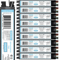 OHLECTRIC 10 Pack - Replacement for ICN4P32-SC 3&4 Lamp - T8 Fluorescent Ballast, Electronic Ballast Replacement 120-277 Volt, Instant Start - Standard and Energy Efficient Ballasts - UL Approved