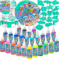 Ocean Magic Water Elves Toys Kit, FunKidz Aqua Squishy Craft Kit for Kids 25 Bright Ocean Colors Gel 16 Ocan Creature Molds Great Birthday Gift for Boys Girls Summer Activities