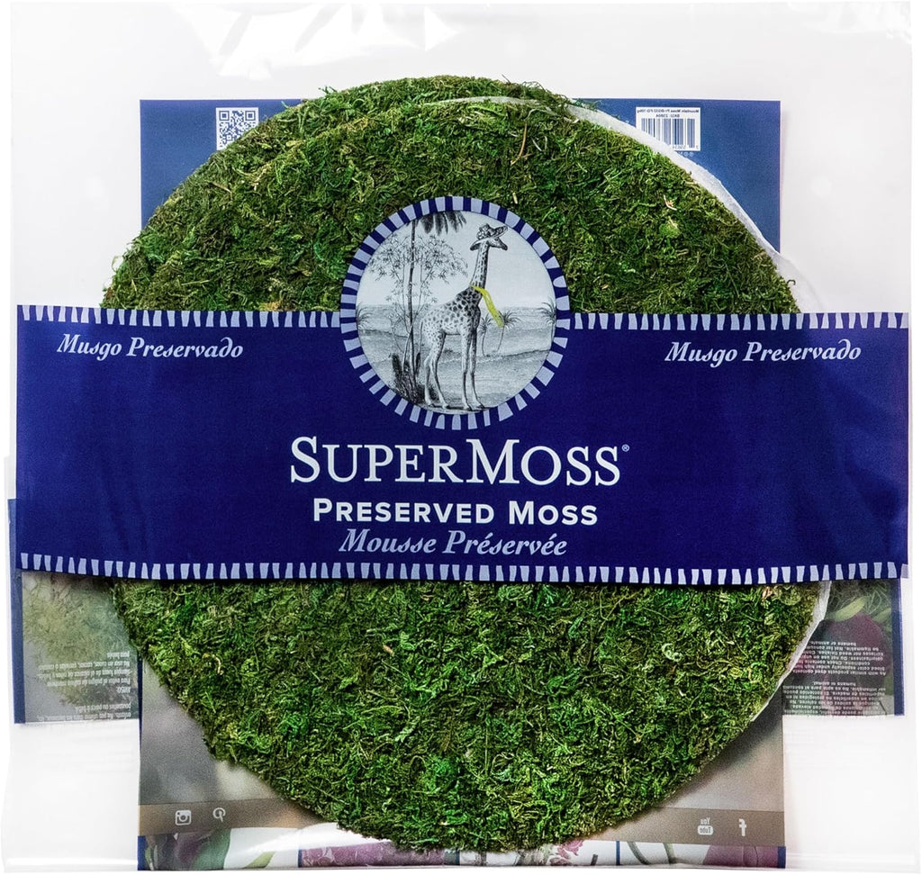 SuperMoss (26325) Moss Soil Toppers (Place Mats), Fresh Green, 16" (3 units)