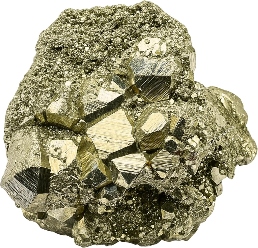 Amazing Gemstone 2 Pieces Pyrite Raw Crystals and Healing Stones, Natural Rocks for Tumbling and DIY Raw Stones and Crystals