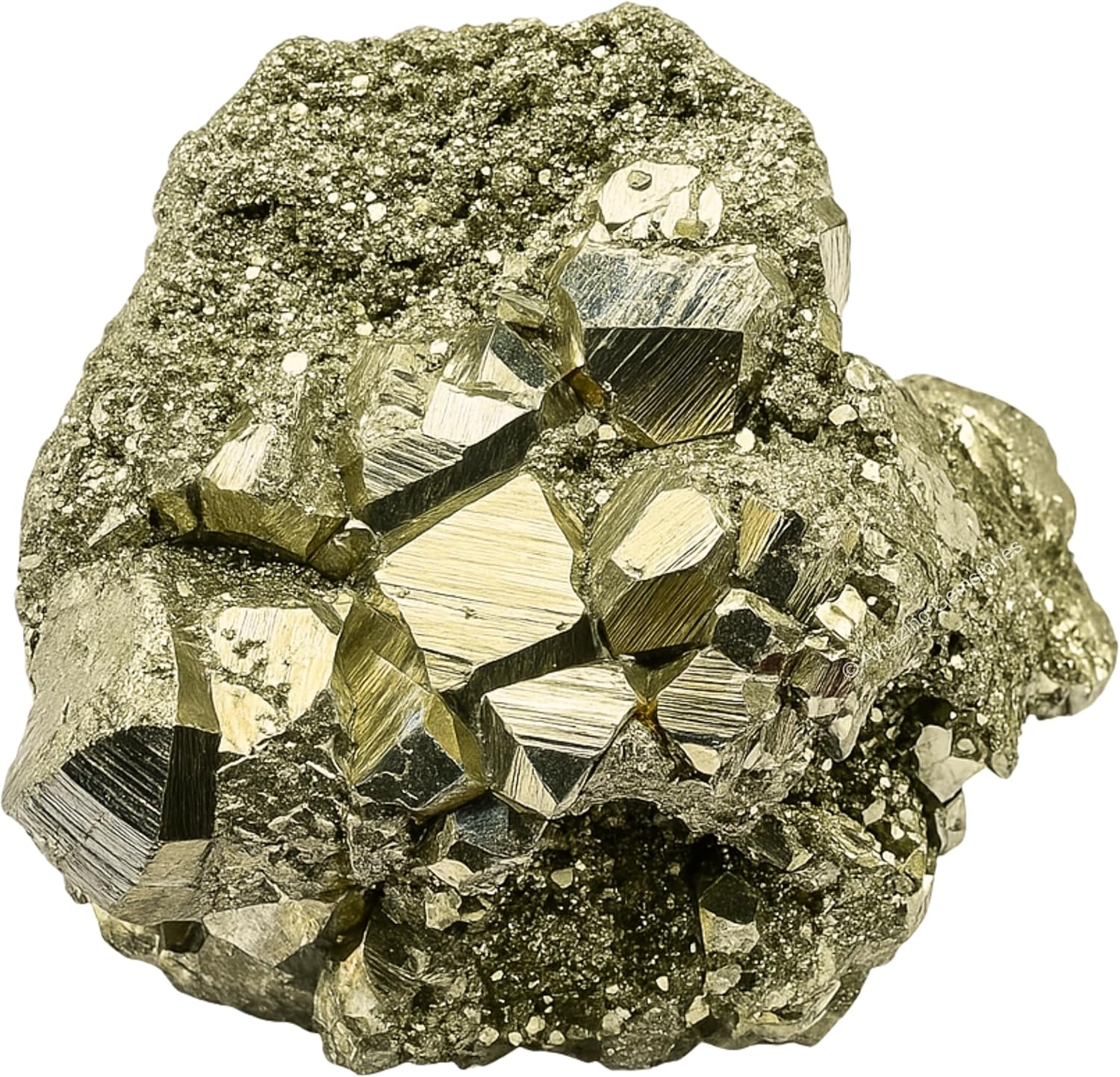 Amazing Gemstone 2 Pieces Pyrite Raw Crystals and Healing Stones, Natural Rocks for Tumbling and DIY Raw Stones and Crystals