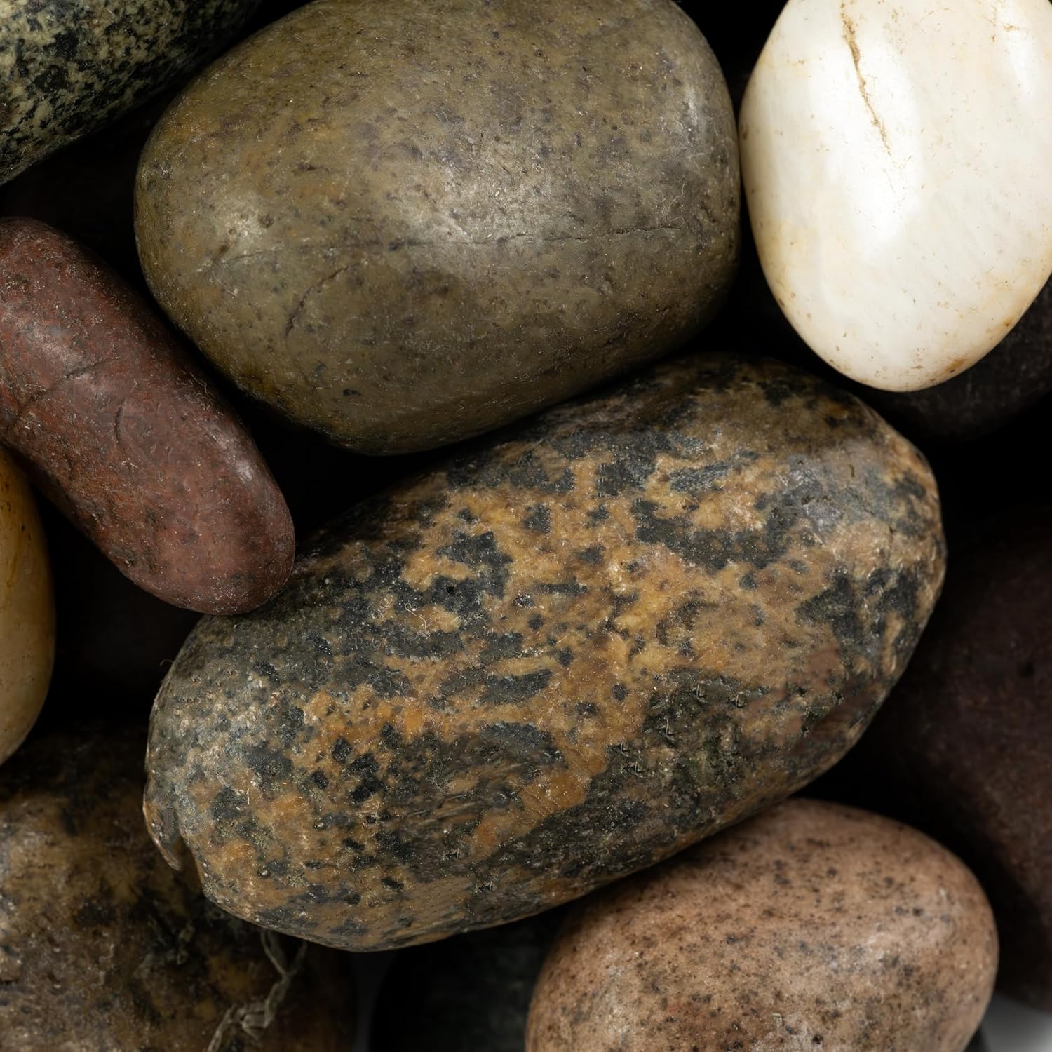 MSI Decorative Polished Mixed Pebbles, 0.8 inch- 1.2 inch, 40 lb. Bag (55 Bags/Pallet)