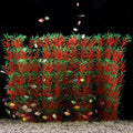 JIHAQUA 2 Pack Aquarium Decor Plastic Plants Extra Large 21 Inches Tall Fish Tank Decorations (Wine 4pcs)
