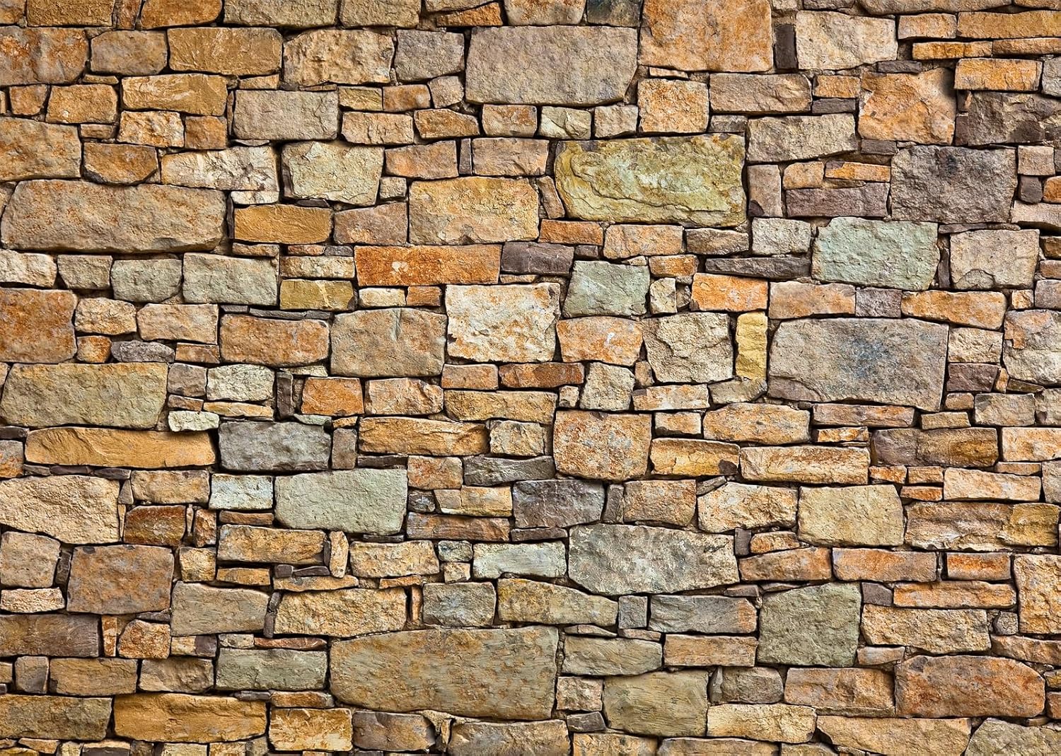 9x6ft Fabric Brick Stone Wall Photography Backdrop Retro Rustic Countryside Grunge Rock Texture Background Stage Theatre Play Cosplay Birthday Decoration Portraits Photo Shoot Props