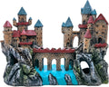 M2cbridge Antique Roman Column Ruins European Castle Aquarium Decorations Fish Tank Hideout Rocks (Large Castle)