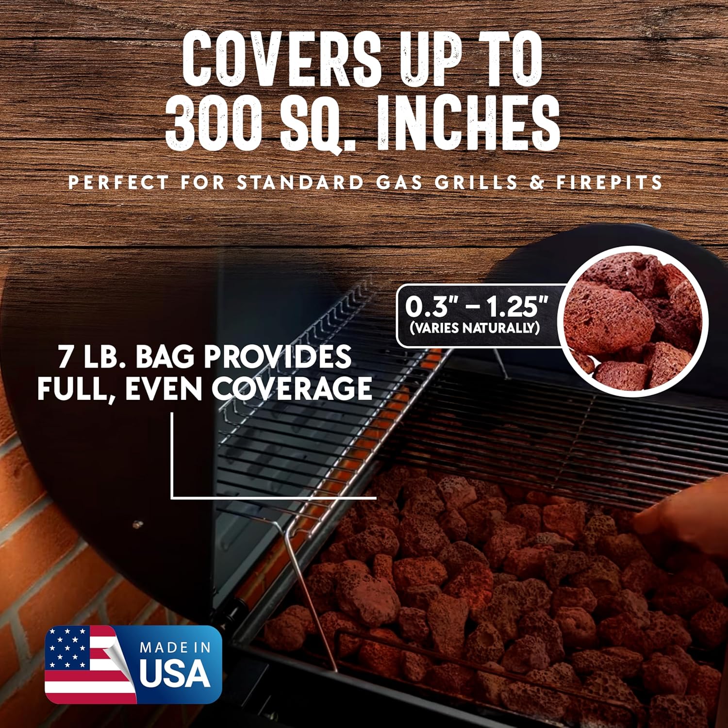 7 Lb. Bag of Natural Lava Rocks for Outdoor BBQ Cooking, Burner Grill, Fire Pit, Bonfires, Campfire, Indoor Fireplace, Fire Bowl, Lava Rocks for Gas Grill Charbroilers by FryOilSaver Co. (Pack of 2)