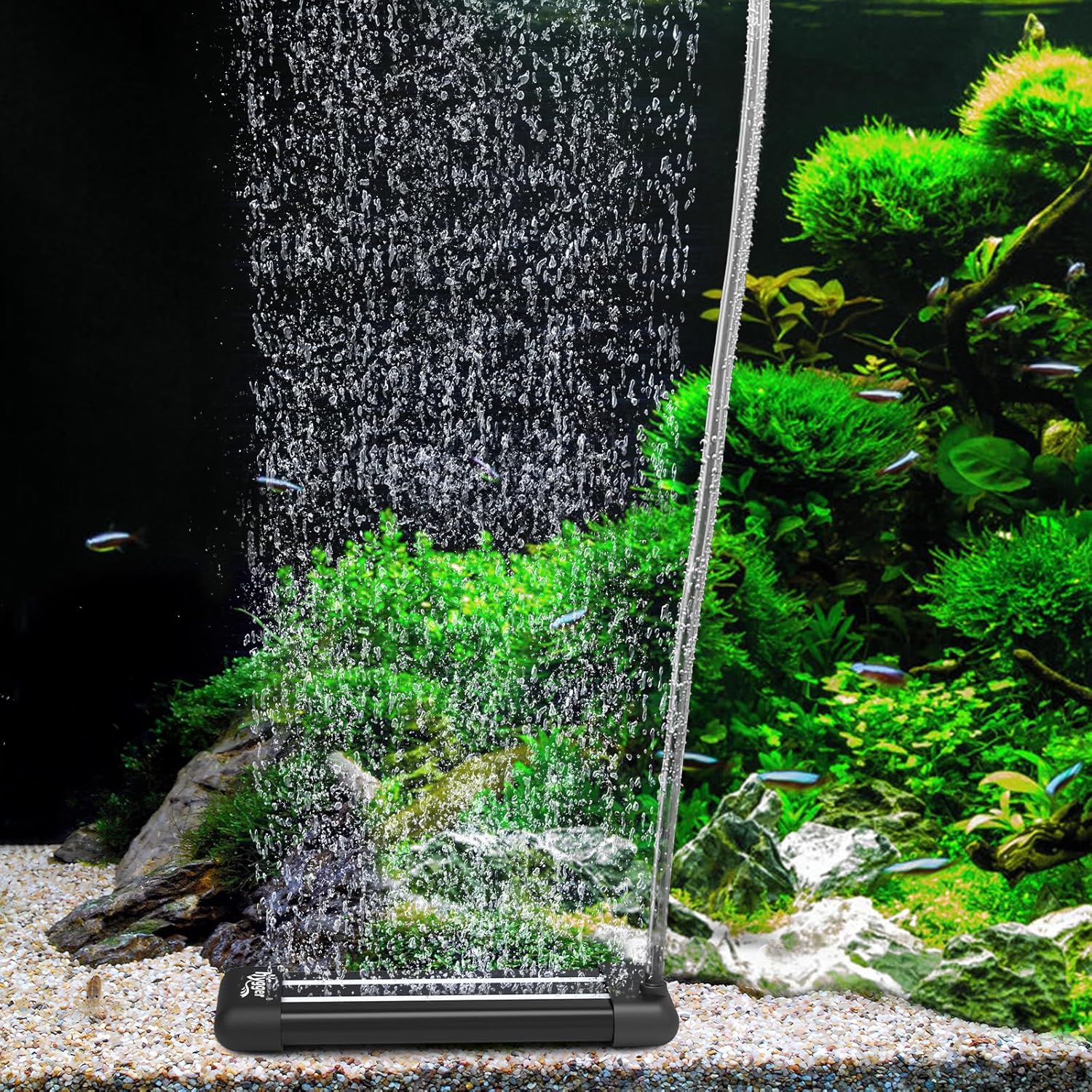 hygger Non-Clogging Fish Tank Bubbler, Aquarium Air Stone with Special EVA Material, Air Bubbler for Nano Air Pump Fish Tank Small Bucket and Hydroponics