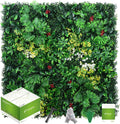 Artificial Grass Wall Panels, 12 Pack 20"x20" UV-Anti Greenery Boxwood Panels, Privacy Green Wall Decor, Plant Hedge Fence Screen for Indoor Home Wedding Decor and Outdoor Backyard