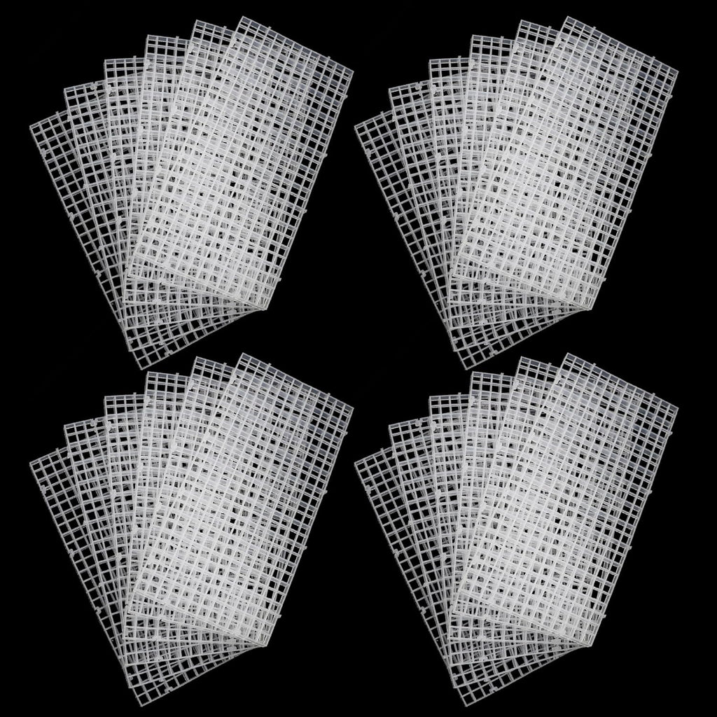 ALEGI 24 Pcs Aquarium Fish Tank Divider Plastic Egg Crate Aquarium Filter Bottom Tray Grid Isolation Board Partition Net Pane Separator (S 24pcs)