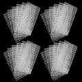 ALEGI 24 Pcs Aquarium Fish Tank Divider Plastic Egg Crate Aquarium Filter Bottom Tray Grid Isolation Board Partition Net Pane Separator (S 24pcs)