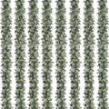 Dolicer 8 Packs 6FT Artificial Eucalyptus Garland, Faux Greenery Garland Hanging Fake Silver Dollar Eucalyptus Leaves Vines for Wedding Backdrop Arch Table Wall Party Home Decor
