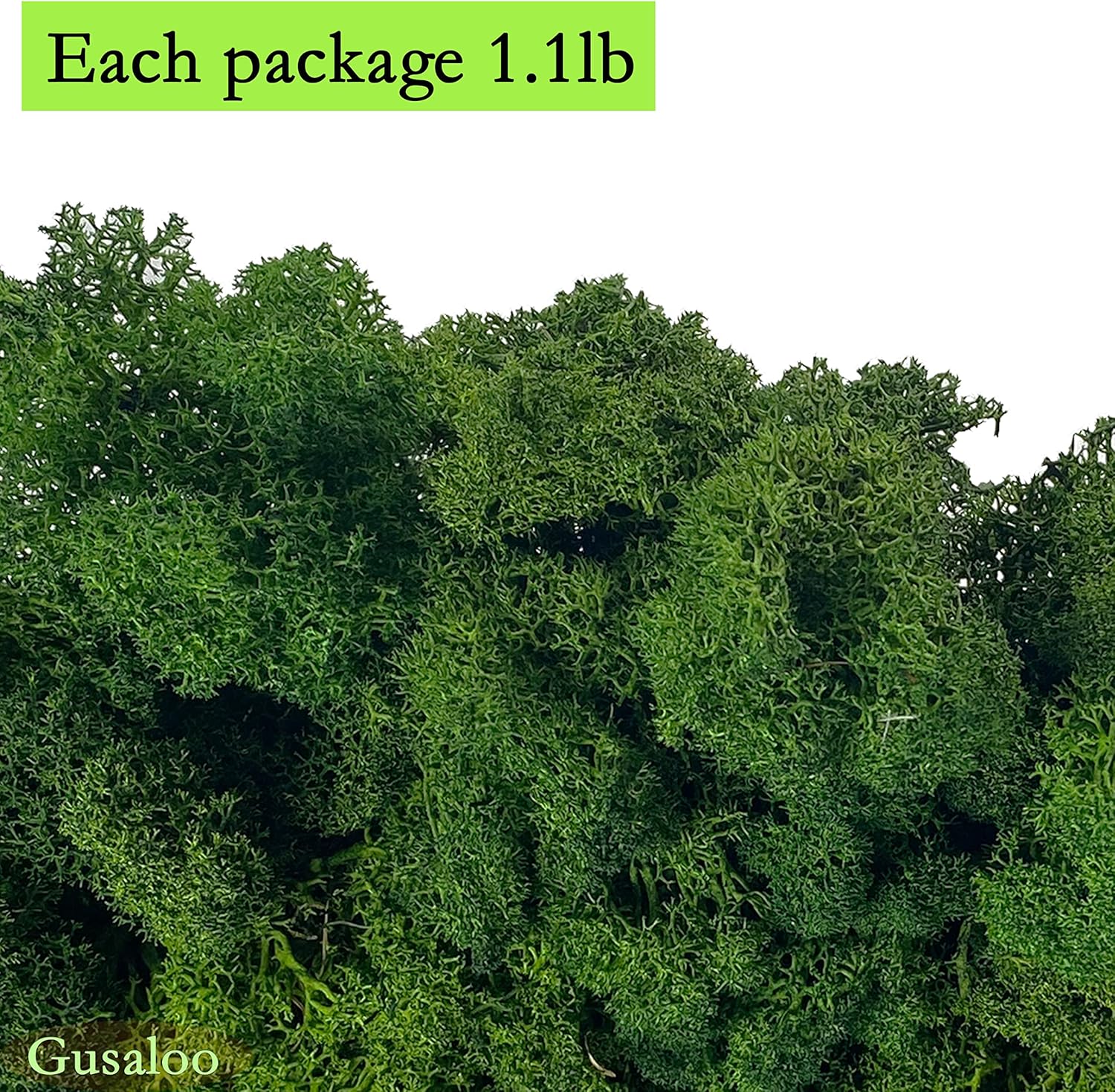 Preserved Moss 1.1lb Artificial Moss for Potted Plants Natural Fresh Green Moss for Crafts Fake Moss Arts Floral Orchid Moss Wall Decor Wedding Centerpieces Garden Terrariums Christmas Decoration