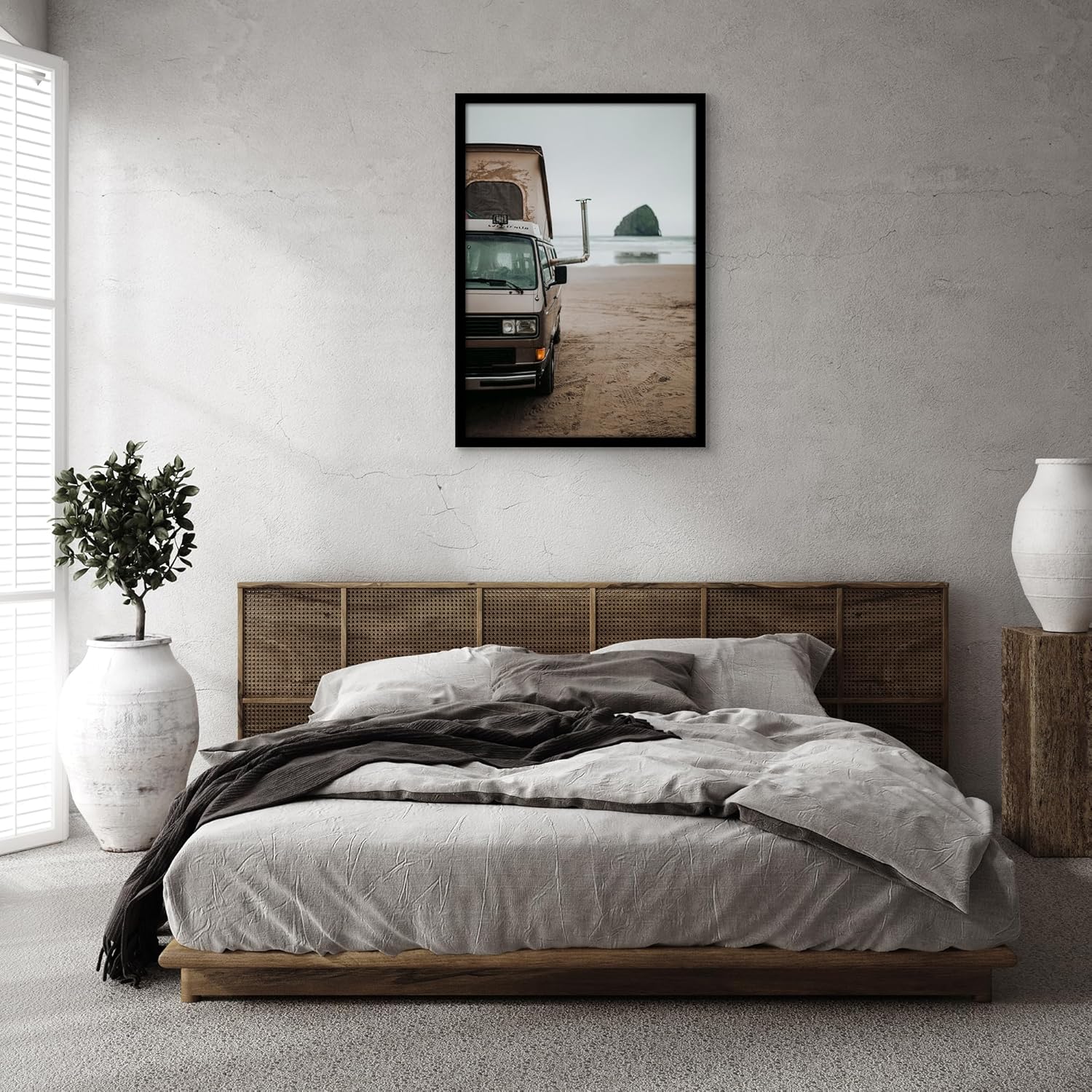 Americanflat 27x39 Poster Frame with Polished Plexiglass - Black Picture Frame - Wide Photo Frames Made of Engineered Wood for Vertical or Horizontal Wall Display - Epic Collection - Black