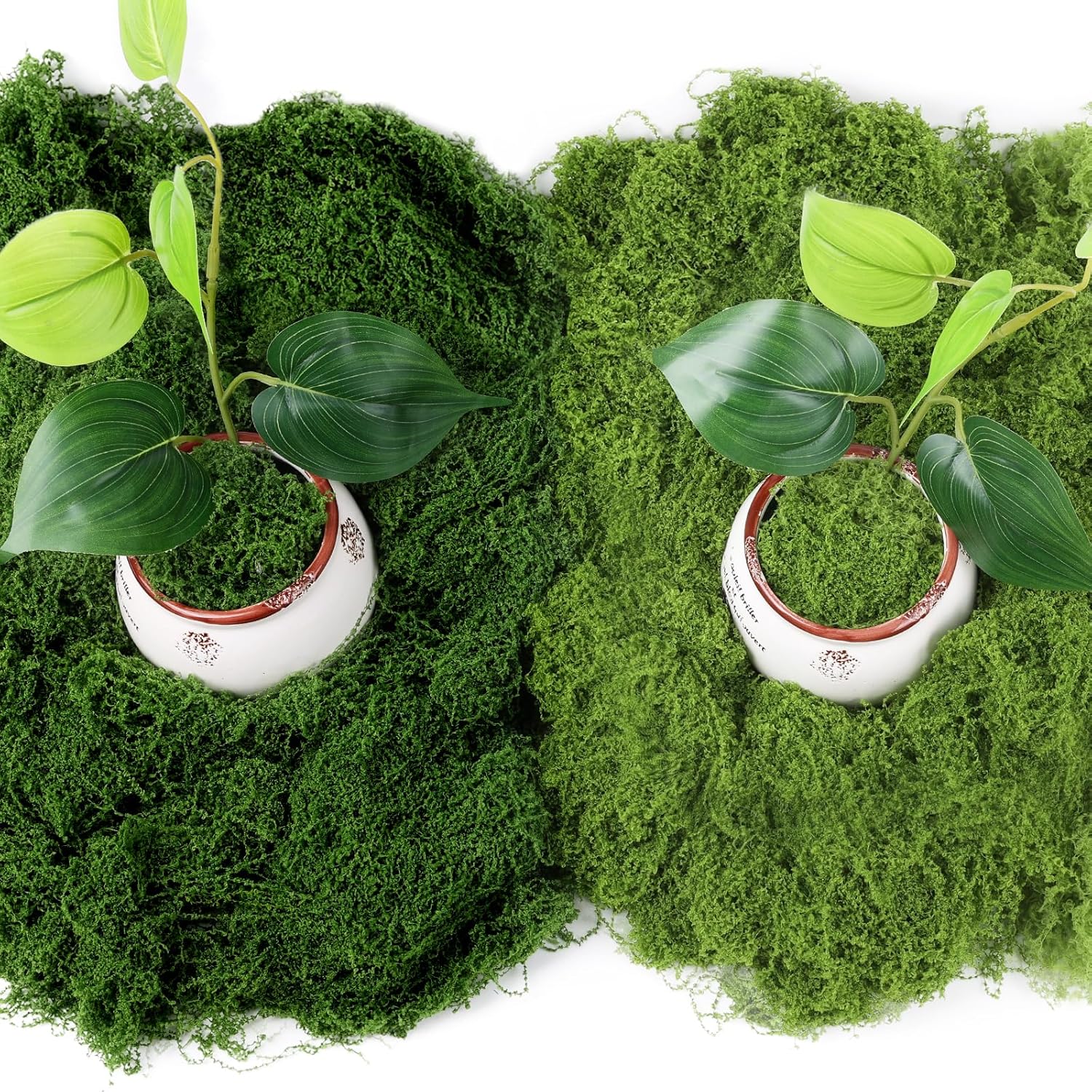Jollidecor Artificial Moss for Potted Plants, 7.06 OZ Fake Green Moss for Crafts DIY, Faux Decorative Moss Planter Filler for Fairy Garden, Table Centerpiece, Landscaping, Terrarium