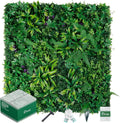 Artificial Boxwood Panels, Grass Wall Panels 20"x20"(6pcs), Privacy Hedge Fence Screen with UV Protection, Fake Greenery Backdrop for Indoor Wedding and Outdoor Garden Backyard