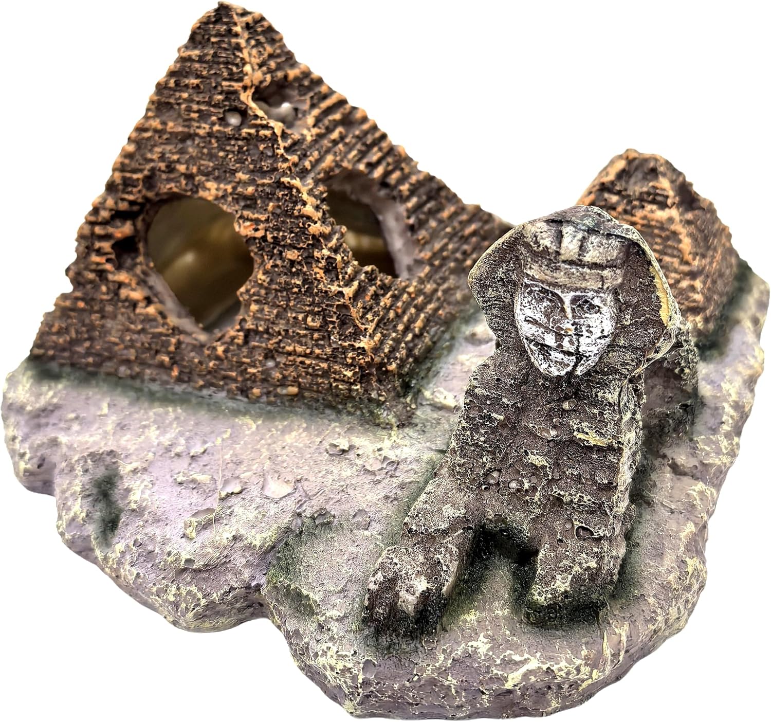 M2cbridge Aquarium Decor Castle Shipwreck Ornament Underwater Landscape(Egyptian Pyramid)