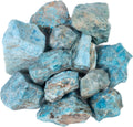 Crocon Blue apatite Rough Bulk Natural Stone Raw Gemstone Tumbling Cabbing Polishing Gem Mining Energy Generator Chakra Balancing Reiki Healing Good Luck Home Office Decor Weight :-1Lb Approx