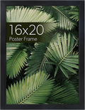 wallsthatspeak Elements 16x20 Picture Frame, Wall Hanging Black Poster Frame Displays Vertically or Horizontally, Includes Durable Plexiglass