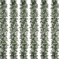 Dolicer 6 Packs 6FT Artificial Eucalyptus Garland, Faux Greenery Garland Hanging Fake Silver Dollar Eucalyptus Leaves Vines for Wedding Backdrop Arch Table Wall Party Home Decor