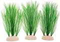 BEGONDIS 3Pcs Aquarium Decorations Fish Tank Artificial Green Water Plants Made of Silk Fabrics Plastic