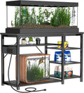 20-40 Gallon Fish Tank Stand: Heavy Duty Aquarium Stand with Power Outlets and Cabinet for Fish Tank Accessories Storage - Metal Frame, 800LBS Capacity, Suitable for Fish & Reptile Terrariums