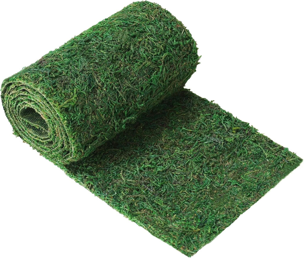 Byher Roll of Green Moss for Fairy Gardens Wedding Other Arts and Crafts (15.3x130cm (6" W x 51" L))