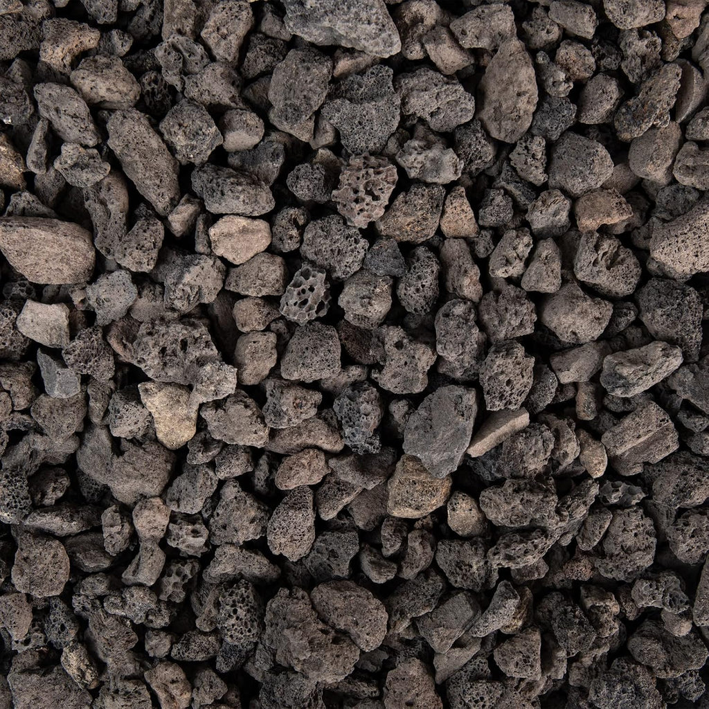 5lbs Natural Lava Rocks Fire Stone Granules, Volcanic Fire Pit Lava Rocks Ideal for Fireplaces Fire Pits, Garden Decorative Landscaping, Plants Cultivation and Aquariums, Black
