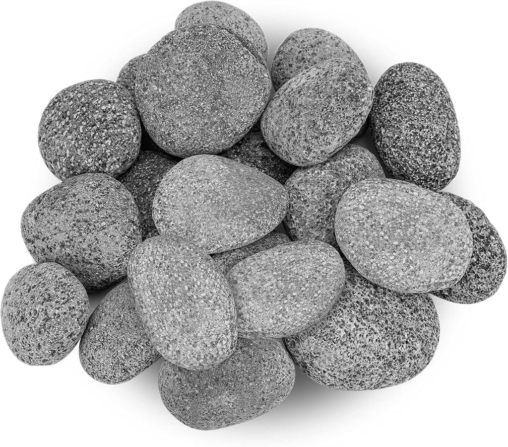 Stanbroil Tumbled Lava Rock Pebbles for Indoor or Outdoor Gas Fire Pits and Fireplaces - 10 pounds (2"-3")