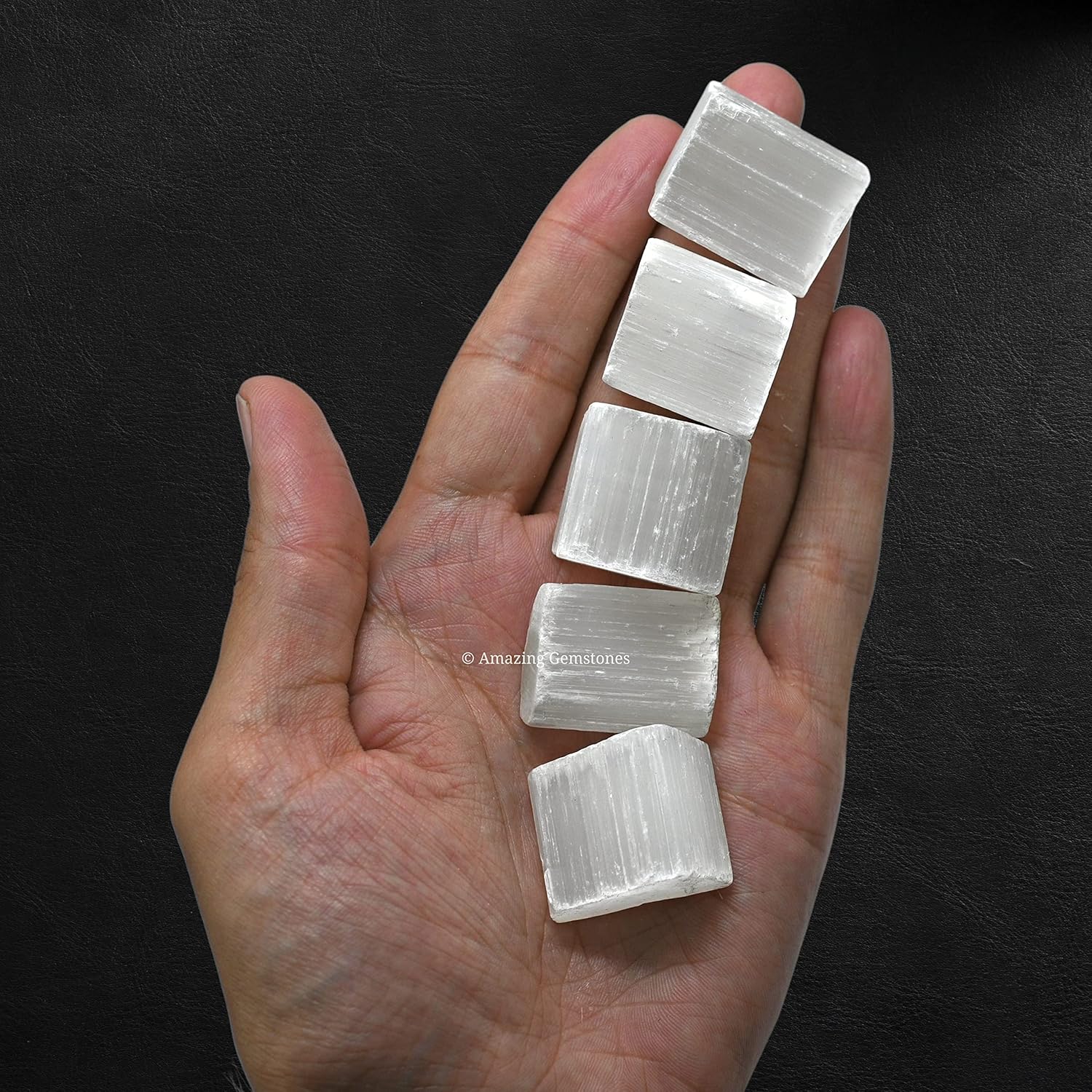 Amazing Gemstone Selenite Crystal Raw Stones for Healing - 1/2 lb Bulk Selenite Sticks Healing Crystals for Protection, Crystal Grid, Energy Piedra Selenita Original Gift