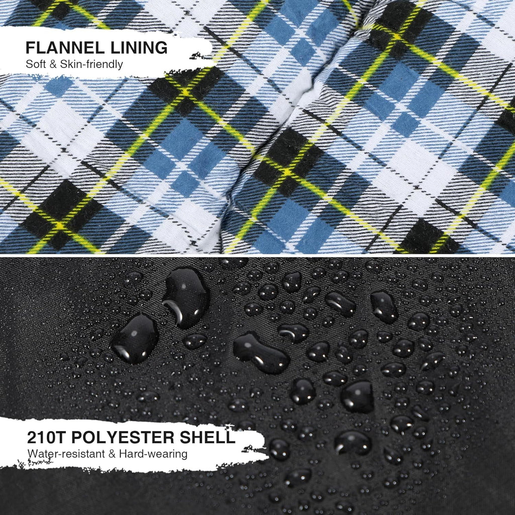 REDCAMP Cotton Flannel Sleeping Bag for Camping Backpacking, Adults Cold Weather Envelope Sleeping Bags with 2/3/4/6lbs Filling