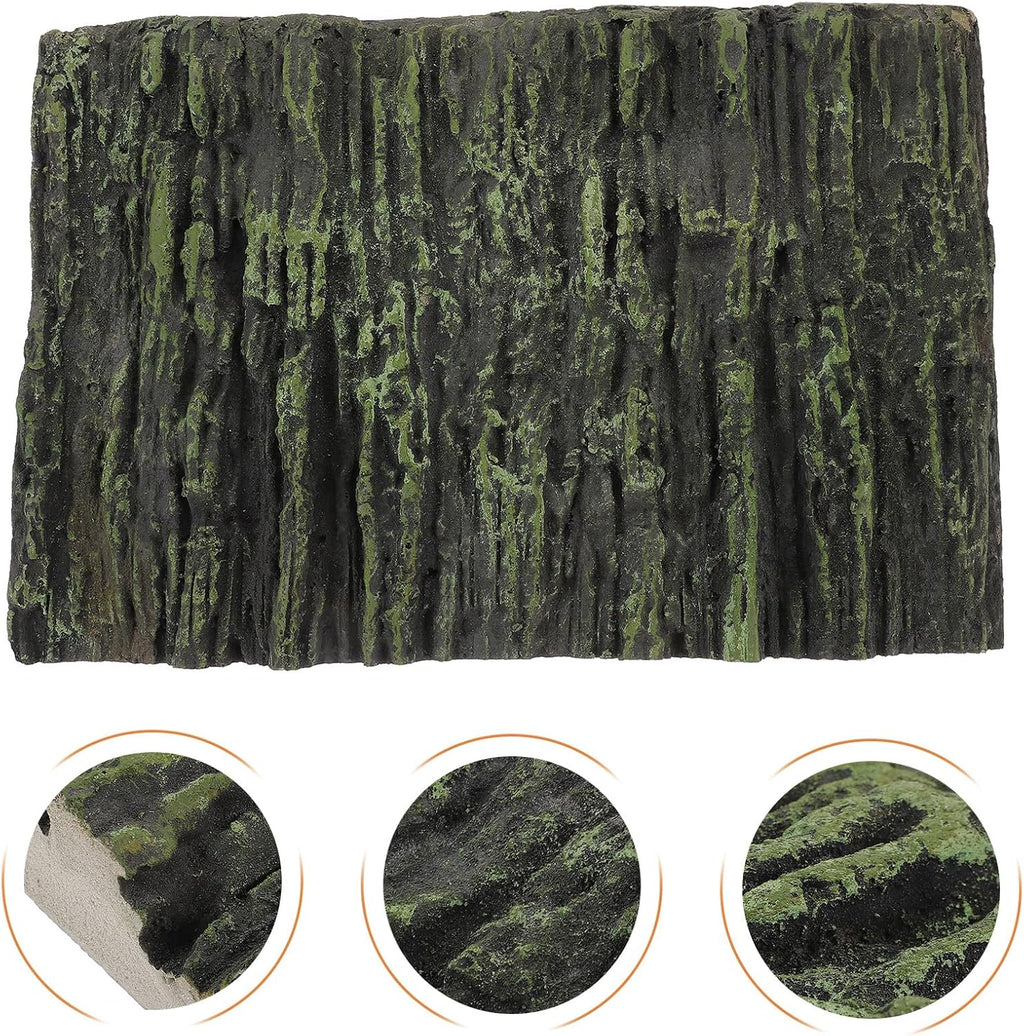 PU Terrarium Background Board for Reptile and Fish Tanks Realistic Textured Aquarium and Turtle Habitat Decor Lightweight Climbing Surface for Snakes and Lizards