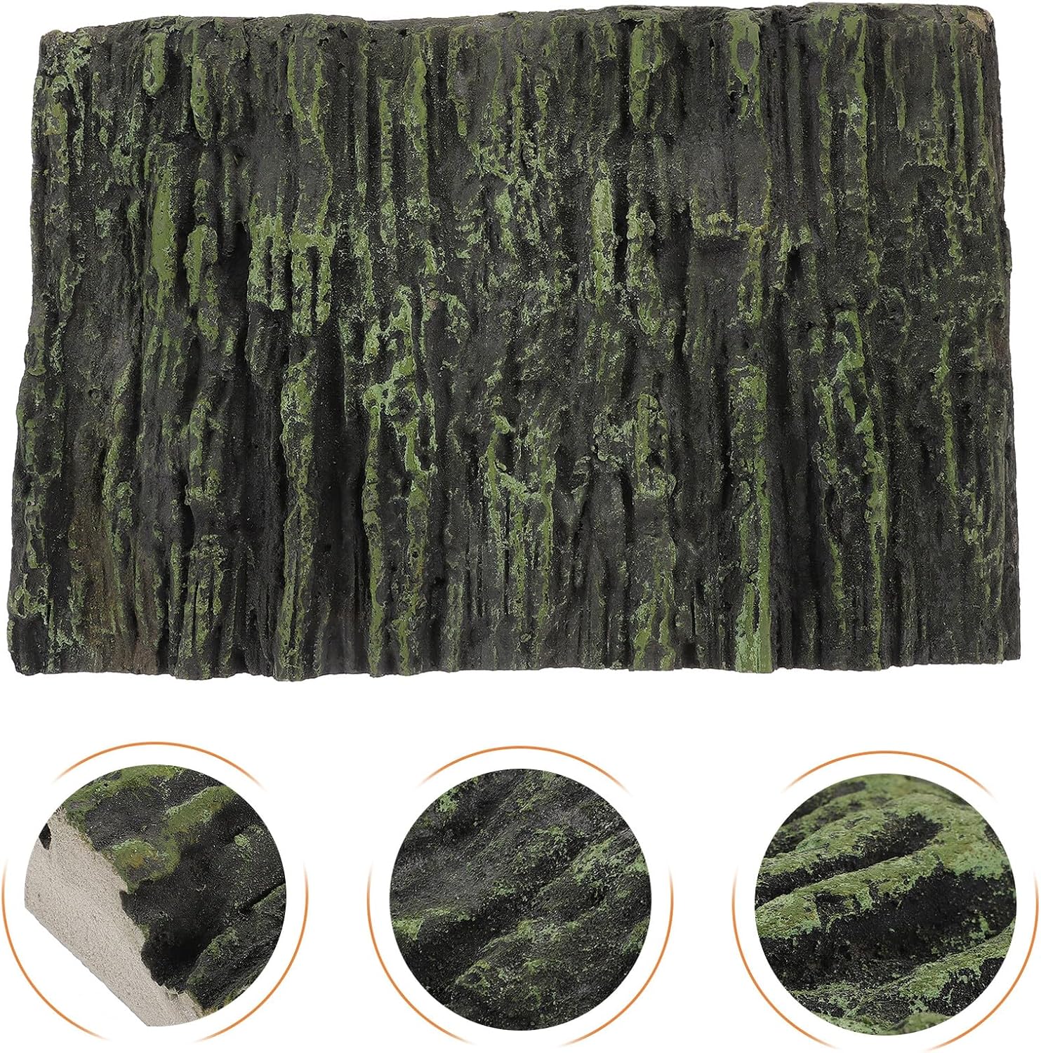 PU Terrarium Background Board for Reptile and Fish Tanks Realistic Textured Aquarium and Turtle Habitat Decor Lightweight Climbing Surface for Snakes and Lizards