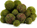 BYHER Decorative Moss Balls Set - 18pcs Fake Moss Balls for Bowl Fillers, Centerpiece Decor, Home Decor, Vase Fillers, Wedding Decor, Table Arrangements, Coffee Accents, DIY Crafts (Mix-Set of 18)