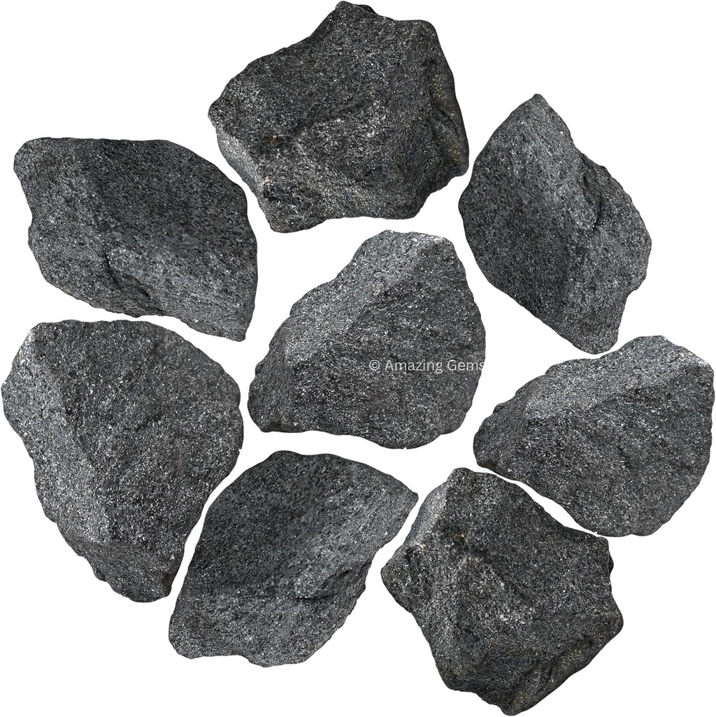 Amazing Gemstone Hematite Raw Crystals and Healing Stones, Natural Rocks for Tumbling and DIY Raw Stones and Crystals (1 LB)