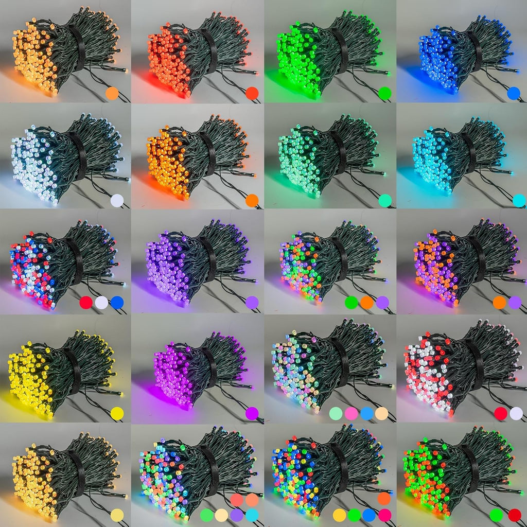Dazzle Bright Smart Color Changing Christmas Lights, 66FT 200 LED RGB String Lights with Remote & App Controlled, Halloween Decorations for Indoor Outdoor Holiday Xmas Tree Party Decor