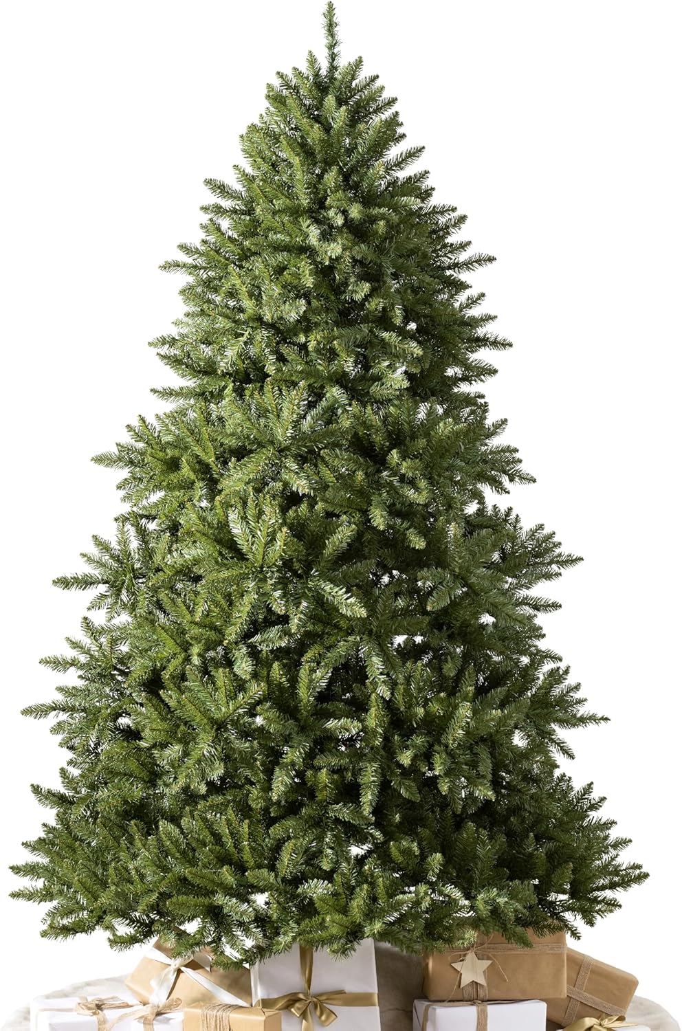 Balsam Hill Vancouver Spruce - Traditional Full Artificial Christmas Tree with Classic Needle Foliage with Premium Stand & Easy Assembly for Indoor Holiday Decorating, Unlit, 7'