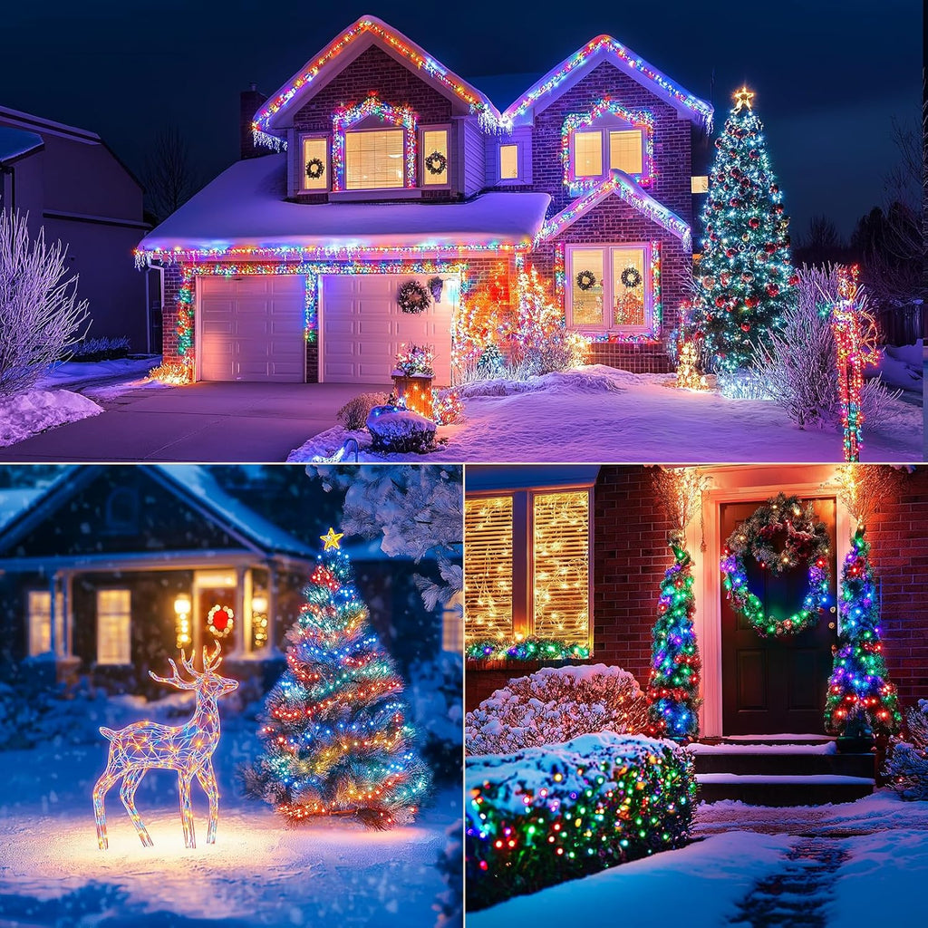 Fairy Lights Battery Operated, 33Ft 100 LED Twinkle Lights with Remote and Timer, 8 Modes Waterproof Lighting for DIY Bedroom Wedding Table Centerpieces Christmas 4 Pack